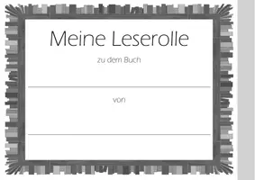 Vorschau - Arbeitsblätter - Leserolle (Kopiervorlagen, Anleitung, Selbsteinschätzung) - Deckblatt