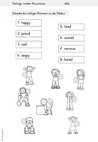 Vorschau - Arbeitsblätter - Feelings Englisch Grundschule | Materialpaket Gefühle Englisch Klasse 3-4 - Seite 3