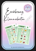 Vorschau - Spiele - Thema Ernährung - Klammerkarten - Deckblatt