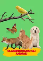 anteprima - Esercizi - Alla scoperta degli animali: erbivori, carnivori e onnivori - Pagina di copertina