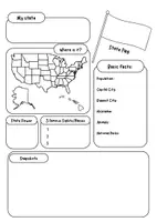 Vorschau - Arbeitsblätter - Poster Presentation + Research/Fact File USA (Get to know the 50 States) - Seite 1
