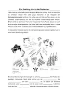 Vorschau - Arbeitsblätter - A Young Persons Guide to Orchestra - Einführung Orchester - Seite 1