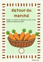 Aperçu - Jeux - Retour du marché - Dénombrer une collection jusqu'à 10 - Page 1