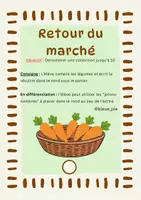 Aperçu - Jeux - Retour du marché - Dénombrer une collection jusqu'à 10 - Page de couverture