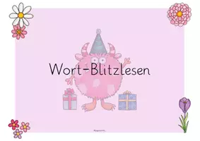 Vorschau - Präsentationen/Tafelbilder - Wort-Blitzlesen Präsentation für Lesezeit - Seite 3