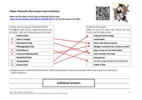 Vorschau - Arbeitsblätter - Video: Redroofs after school clubs (while viewing task Seh-/Hörverstehen A2) - Seite 2