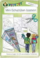 Vorschau - Mal- und Bastelvorlagen - Bastelvorlage: Mini- Schultüten zur Einschulung (Kunst Grundschule) - Seite 1