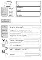 Vorschau - Arbeitsblätter - acheter - Einführung des Verbs + Vokabelspiel - Deckblatt