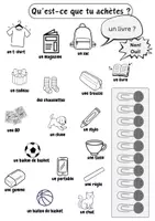 Vorschau - Arbeitsblätter - acheter - Einführung des Verbs + Vokabelspiel - Seite 1