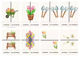Aperçu - Apprentissages en autonomie - cartes pinces symétrie printemps - Page de couverture