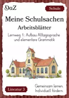 Vorschau - Arbeitsblätter - DaZ/DaF Arbeitsblätter Lernweg 1 Grundschule differenziert - Deckblatt