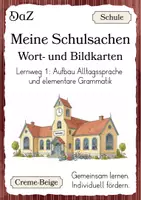 Vorschau - Arbeitsblätter - Erste Unterrichtsstunde nach dem Sprachstandtest – DaZ Unterrichtsmaterial: Meine Schulsachen - Seite 1