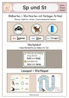 Vorschau - Spiele - Wörter mit Sp und St - Deckblatt