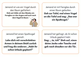 Vorschau - Spiele - Lesekettenspiel Sommer Ferien Vertretung Deutsch - Deckblatt