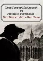 Vorschau - Test - Zwei Leseüberprüfungstest (A und B) zu Friedrich Dürrenmatt - Der Besuchder alten Dame - Deckblatt