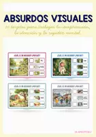 Vista previa - Tarjetas / Manipulativos - 20 TARJETAS DE ABSURDOS VISUALES - Portada