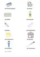 Vorschau - Arbeitsblätter - beim Arzt -Unterrichtspaket A1/A2 DaZ DaF - Seite 2