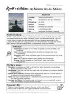 Vorschau - Arbeitsblätter - Kunst verstehen: Der Wanderer über dem Nebelmeer von C. D. Friedrich - Seite 1