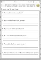 Vorschau - Arbeitsblätter - Anton Bruckner – Sinfonien und Glaube, Lesen und Verstehen Arbeitsblätter mit Lesetext, Fragen - Seite 3