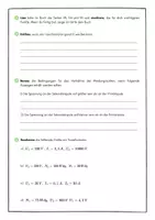 Vorschau - Arbeitsblätter - AB TRANSFORMATOR - Seite 1