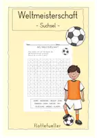 Vorschau - Arbeitsblätter - Weltmeisterschaft 2026: Suchsel - Deckblatt