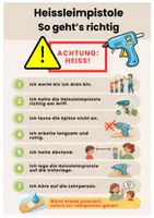 Vorschau - Poster - Heissleimpistole Plakat, TTG, 1.-3. Klasse - Seite 1