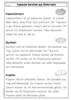 Vorschau - Arbeitsblätter - Österreichische Gerichte Klasse 3/4, Sachtexte Leseverständnis, 3 typische Gerichte, differenziert - Seite 3