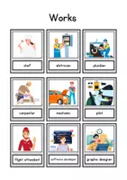 Vorschau - Bildkarten - English Flashcards Works - Englisch-Flashcards zum Thema „Berufe“ - Seite 2