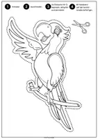 Vorschau - Mal- und Bastelvorlagen - 🦜 Schneideübung Papageien – 15 bunte Fensterbilder | Schneiden lernen Grundschule - Seite 3