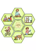 Vorschau - Arbeitsblätter - Verben Frühling, Arbeitsblatt & Legespiele, 3-fach differenziert mit Lösungen, Klasse 2, Deutsch, DAZ - Seite 2