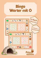 Vorschau - Stationenlernen - Wörter mit Ö - Bingo, 2-fach differenziert - Deckblatt