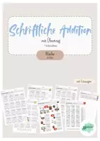 Vorschau - Arbeitsblätter - Schriftliche Addition mit Übertrag - Arbeitsblätter - Deckblatt