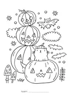 Voorbeeld - Halloween - extra inoefening - Voorblad