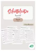 Vorschau - Arbeitsblätter - Schüttelsätze Bauernhof - 3-fach differenziert - Deckblatt