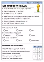 Vorschau - Arbeitsblätter - Lesen & Verstehen - Fußball WM 2026 (Klasse 1-5) - Seite 2