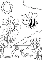 Vorschau - Mal- und Bastelvorlagen - Ausmalbilder Frühling - Seite 2