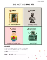 Vista previa - Hojas de trabajo - Art Vocabulary & Activities Pack - página 2