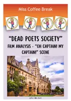 Vorschau - Arbeitsblätter - “Dead Poets Society” - Analysis of the “O Captain! My Captain!” Scene (Film Analysis) - Deckblatt