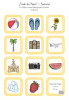 Vorschau - Spiele - Finde die Paare – Sommer - Lesespiel - Seite 2