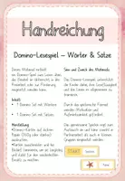 Vorschau - Spiele - Lesespiel Domino Sommer - Wörter lesen - Sätze lesen - Seite 1