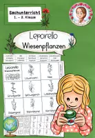 Vorschau - Mal- und Bastelvorlagen - Leporello Wiesenpflanzen | Sachunterricht Klasse 1-3 - Deckblatt