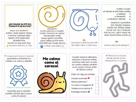 Vista previa - Manualidades / Dibujos para colorear - Respira como un caracol: Librito para calmar la ansiedad - Portada