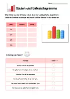 Vorschau - Arbeitsblätter - Säulen und Balkendiagramm- Arbeitsblätter - Seite 1