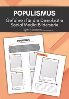 Vorschau - Arbeitsblätter - Populismus: Instagram Kreativaufgabe - Deckblatt