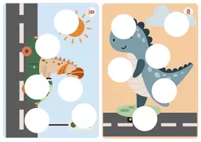 Aperçu - Apprentissages en autonomie - 23. 12 puzzles détails — Les dinos 2026 - Page 3
