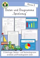 Vorschau - Arbeitsblätter - Spielzeug: Daten und Diagramme (Grundschule Mathe Klasse 1 und 2) - Deckblatt