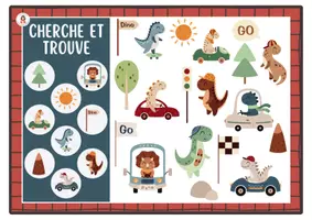 Aperçu - Apprentissages en autonomie - 24. 11 cherche et trouve — Les dinos 2026 - Page 2