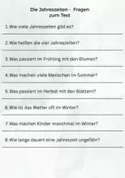 Vorschau - Arbeitsblätter - Sachtext - Jahreszeiten für Klasse 3 und 4 - Seite 2