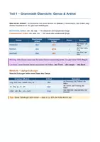 Vorschau - Arbeitsblätter - DaZ: Bestimmter und unbestimmter Artikel | der die das / ein eine | Niveau A1, Klasse 5-10, differenziert - Seite 1