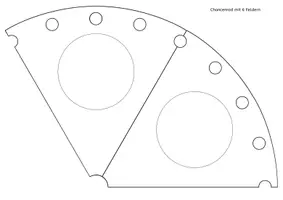 Vorschau - Mal- und Bastelvorlagen - blanko Chancenrad Bastelvorlage - editierbar (mit Bastelanleitung) - Seite 3